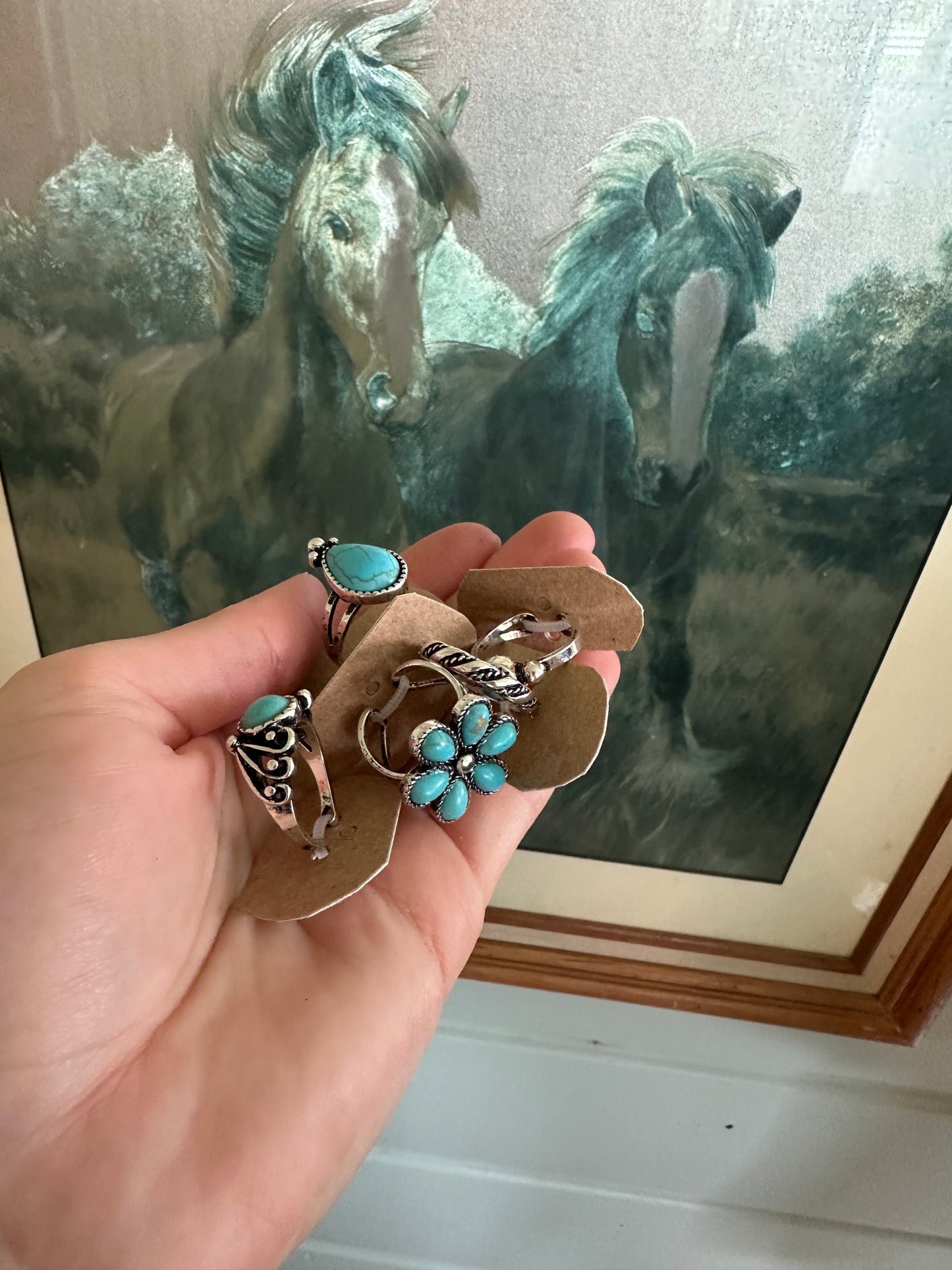 Assorted Turquoise rings