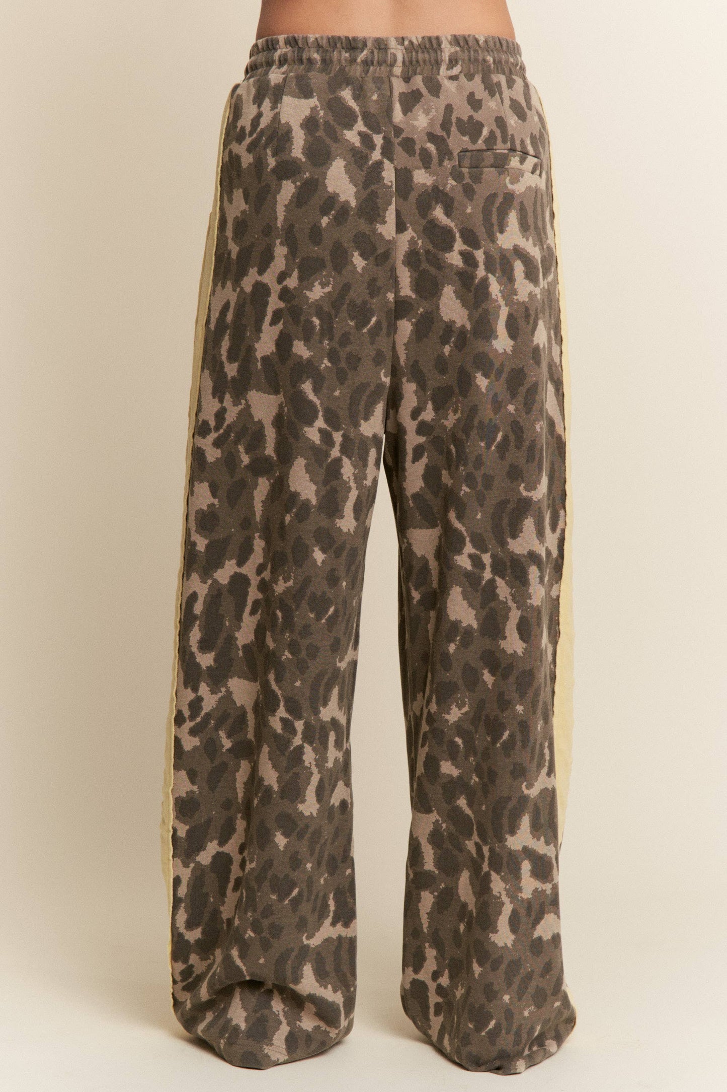 Leopard Print Wide Leg Bottoms