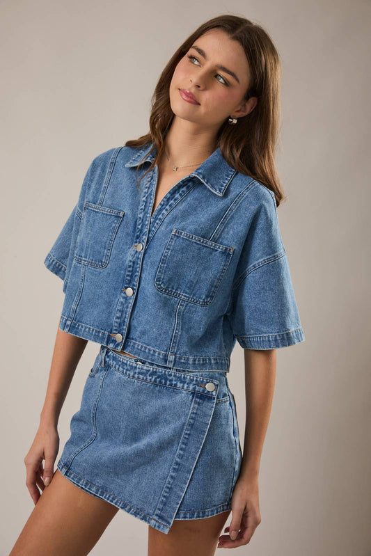 Denim Dan Top