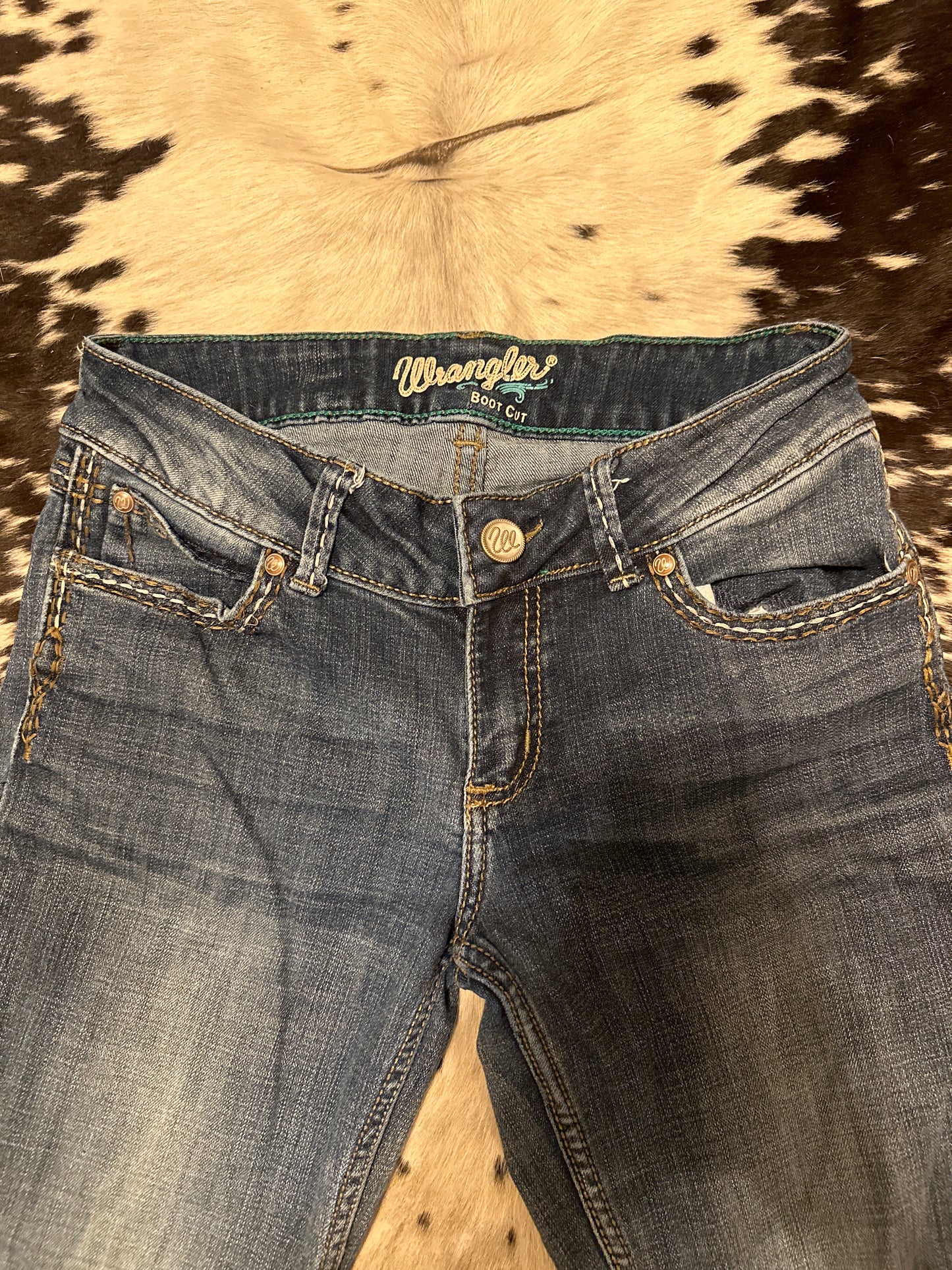 Wrangler boot cut jeans 3/4X34