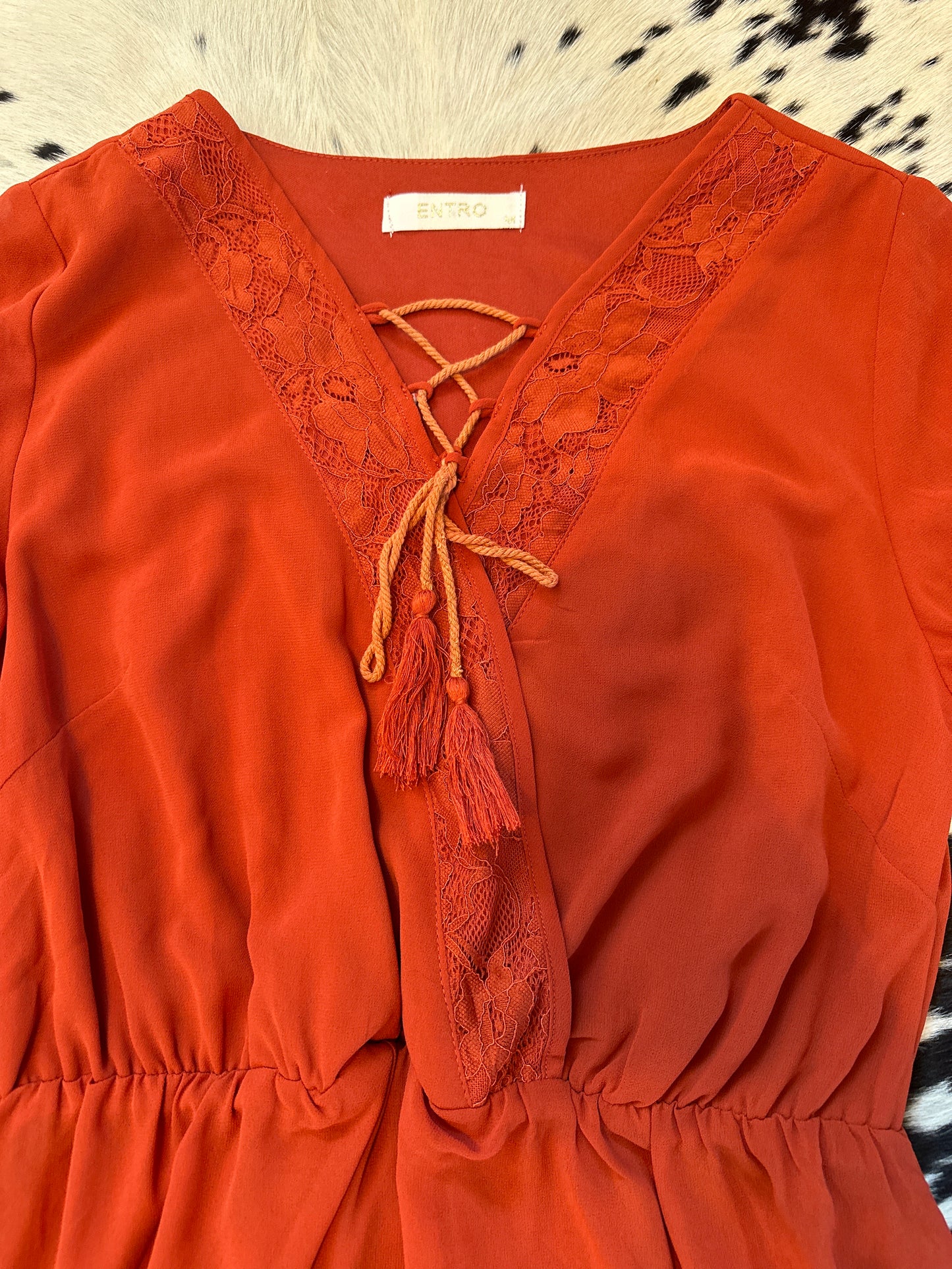 Rust dress medium