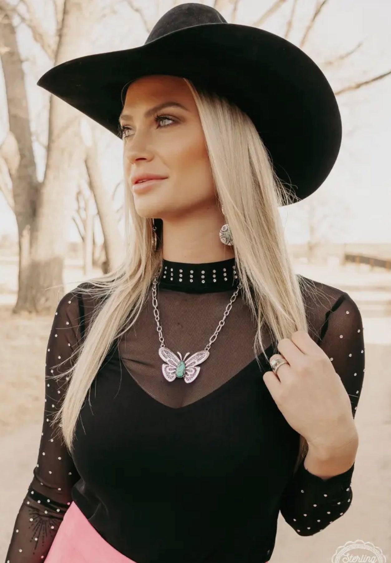 Butterfly babe necklace