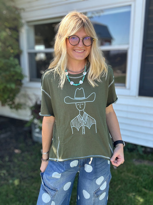 Ole cowboy top