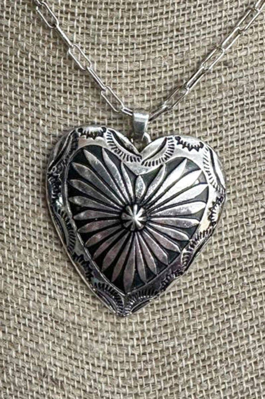 Lone Star Love Silvertone Necklace