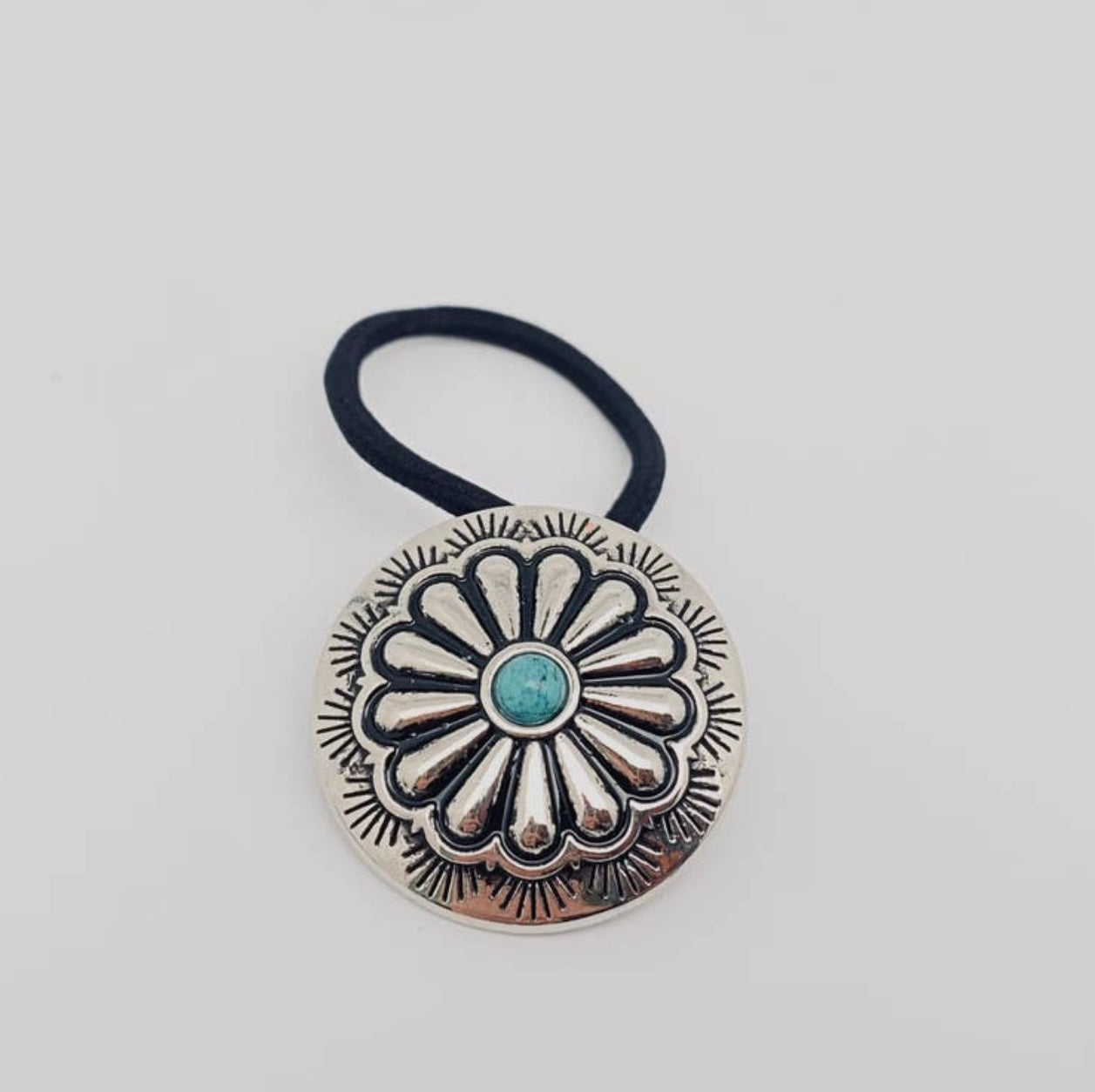 Vintage western style concho hair ties