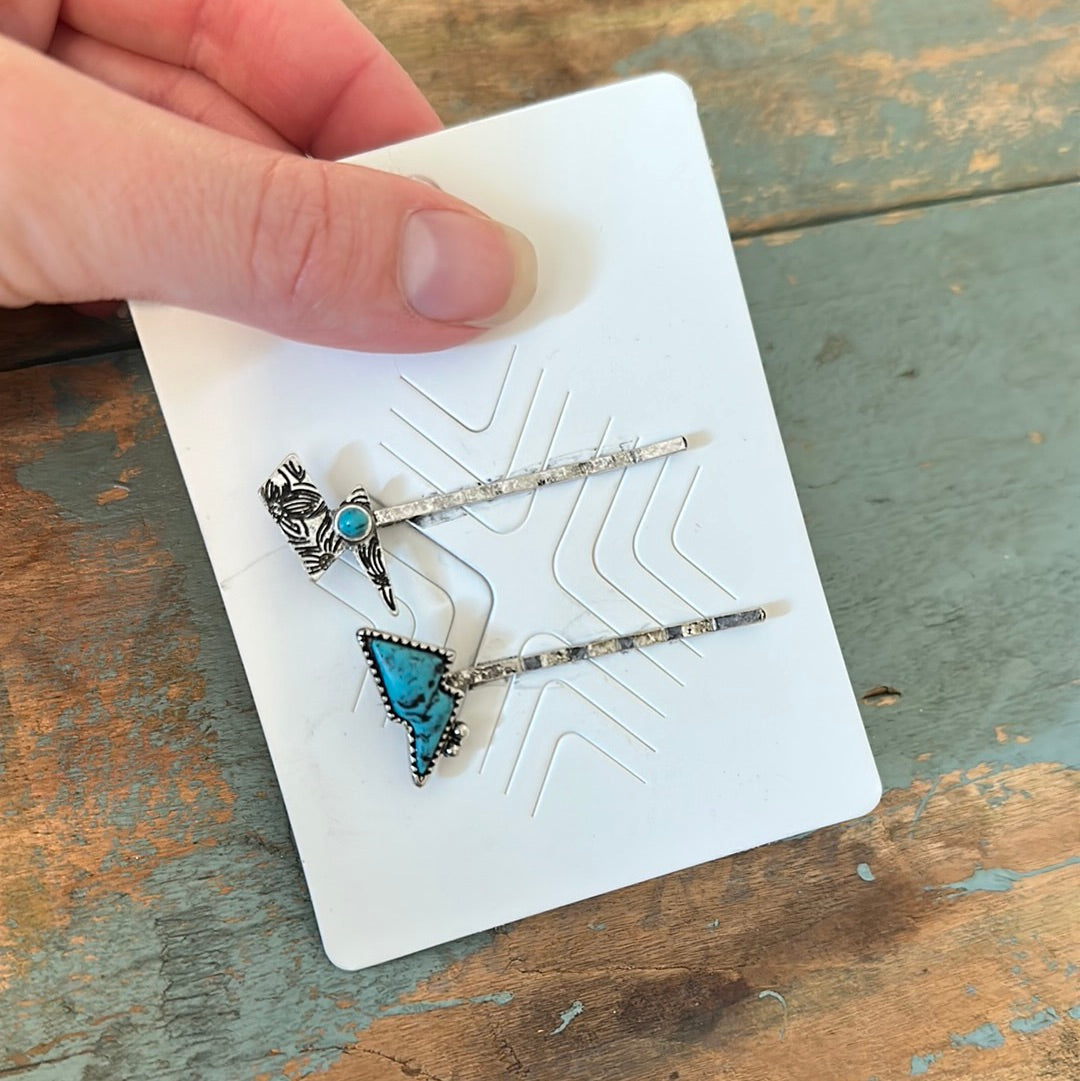 Lighting bolt hair pins
