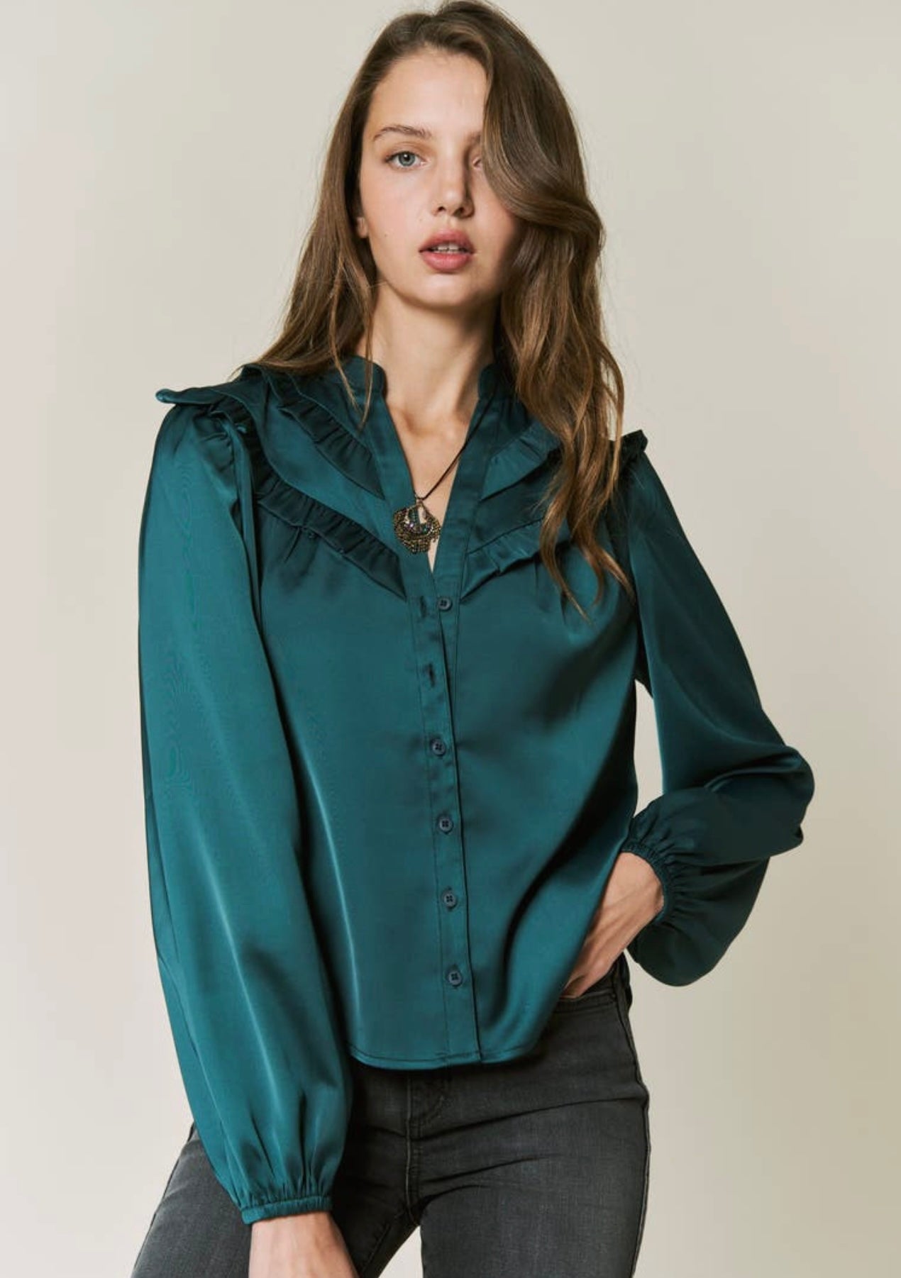 Vintage vibes button up shirt