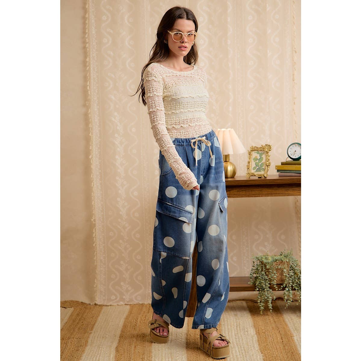 Seeing spots barrel jeans