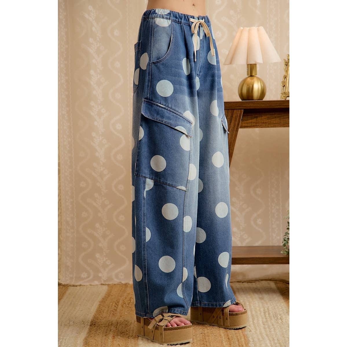 Seeing spots barrel jeans