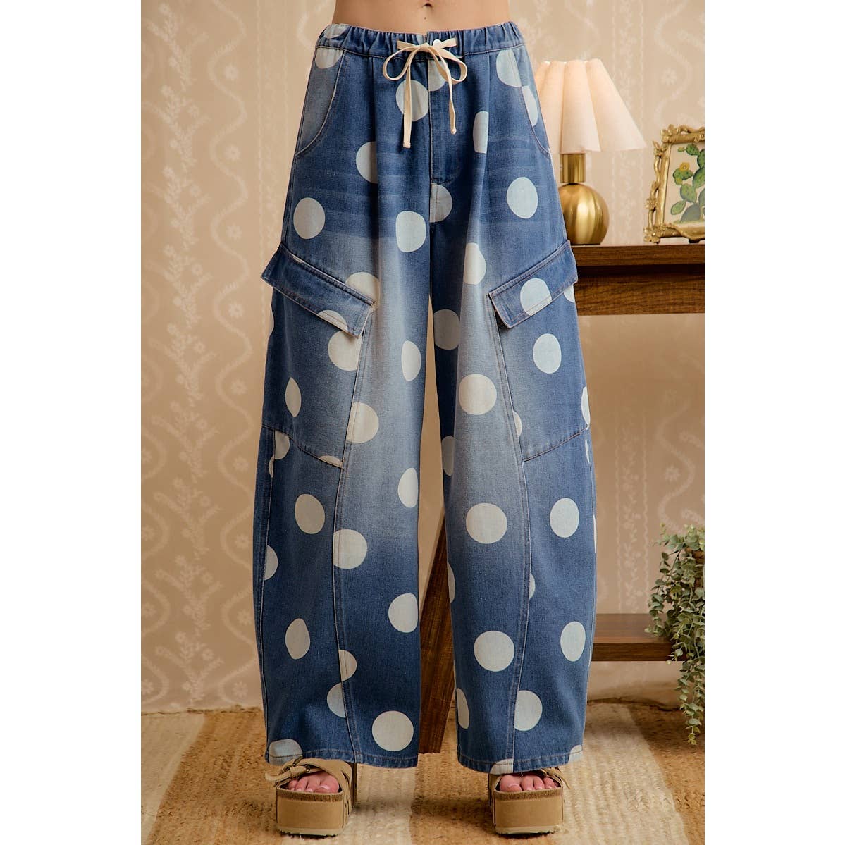Seeing spots barrel jeans