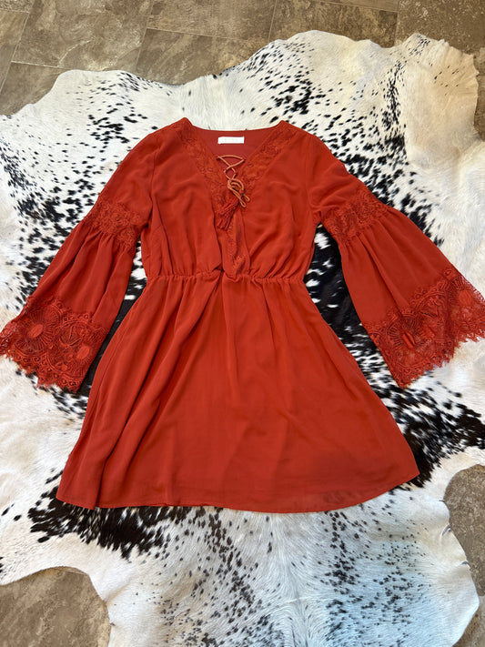 Rust dress medium