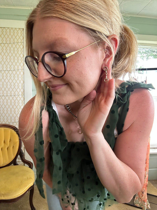 Golden Bit Earrings