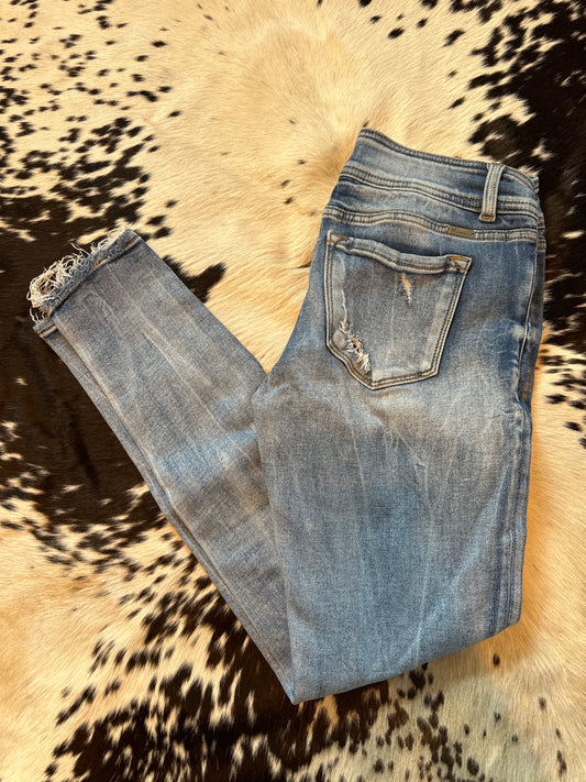 Kancan mid ride ankle skinny size 28