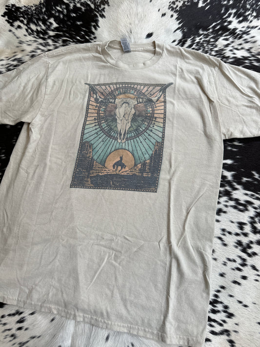 Large western tee shirt