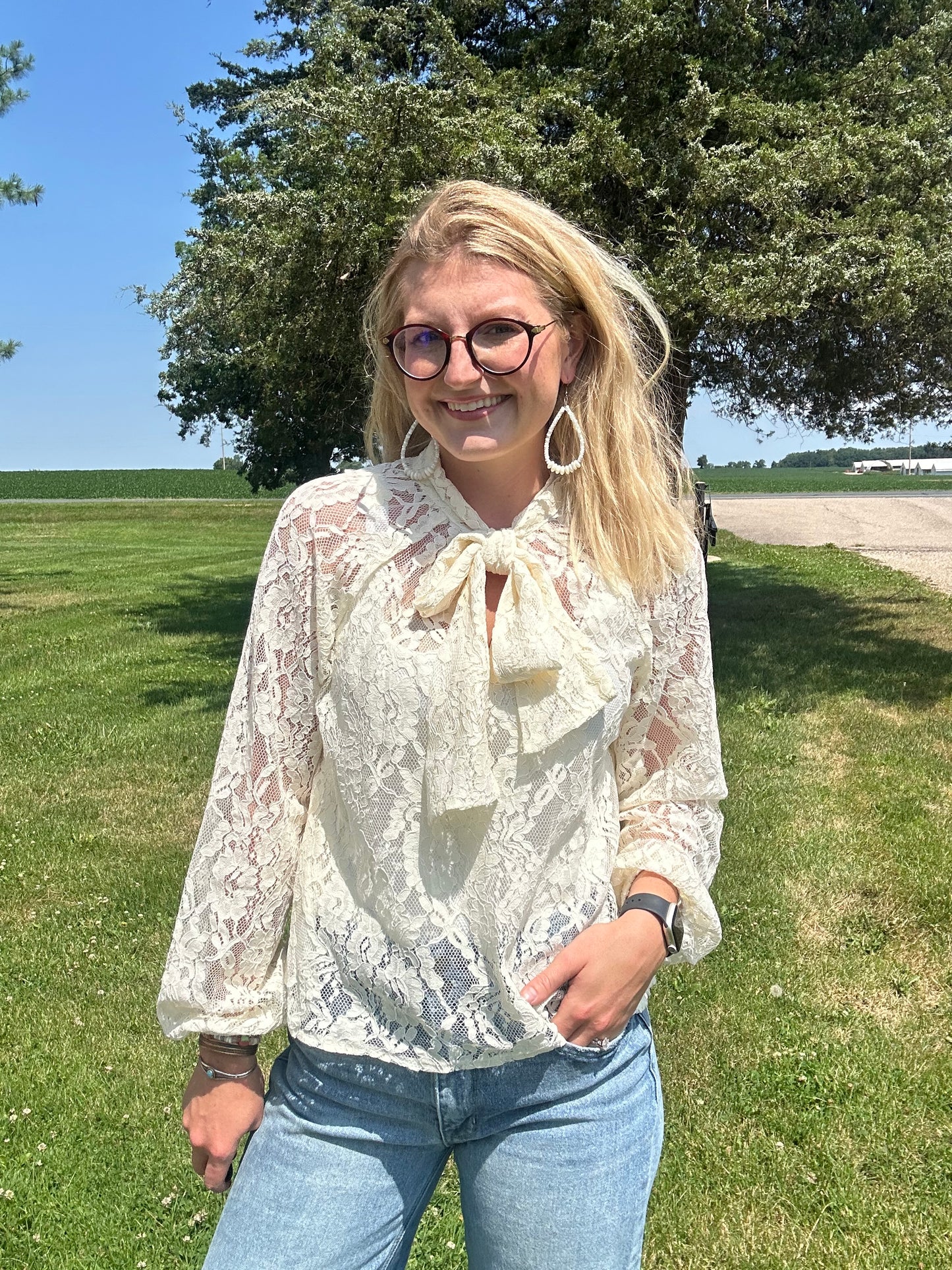Margaret lace top