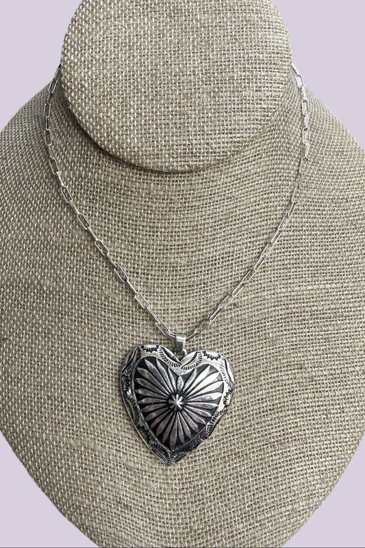 Lone Star Love Silvertone Necklace