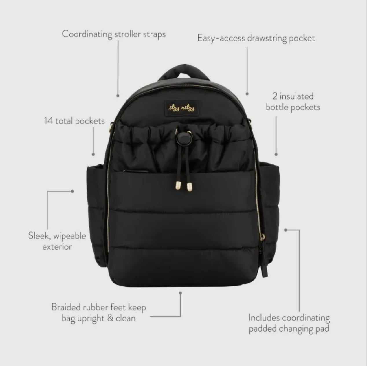 Cloud camp diaper bag