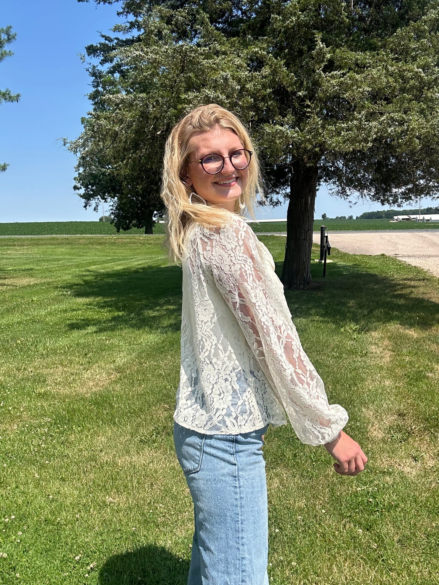 Margaret lace top