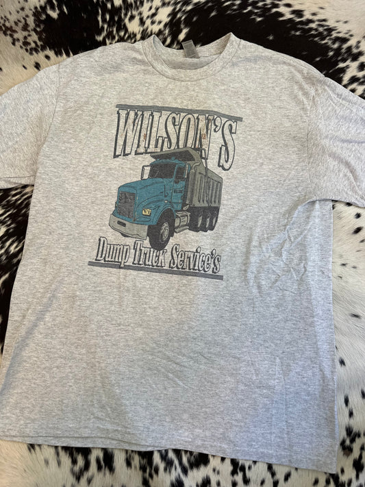 Large Wilson’s dump truck tee shirt