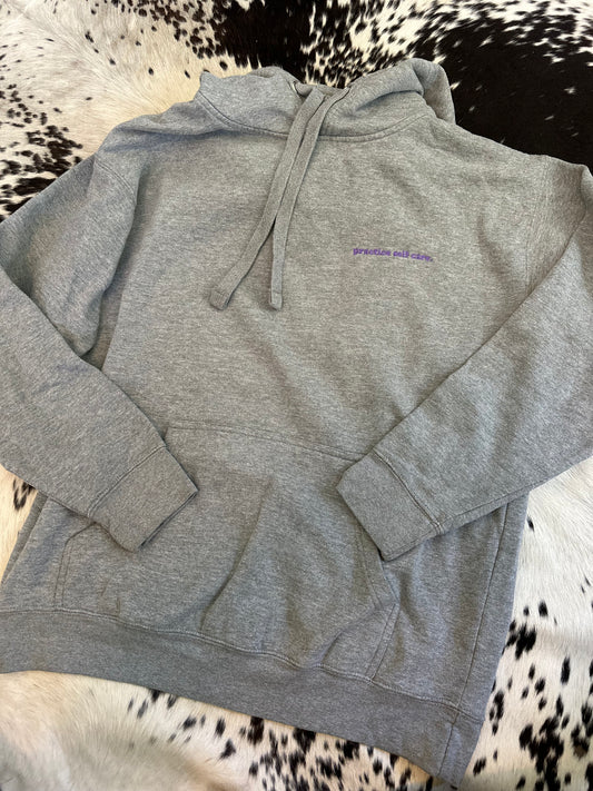 Large practice self care hoodie