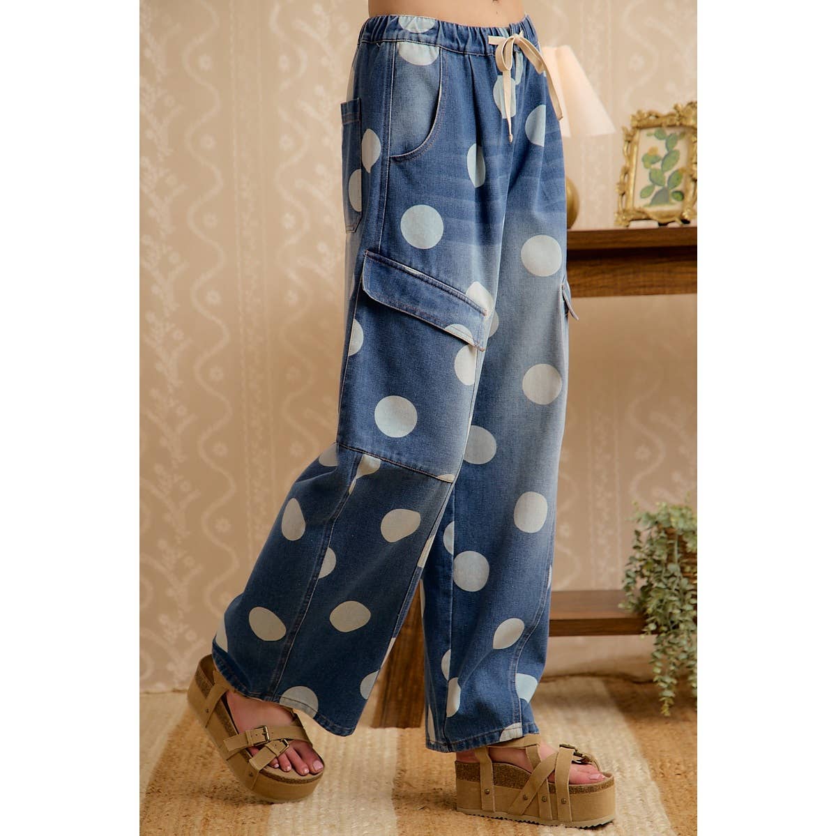 Seeing spots barrel jeans
