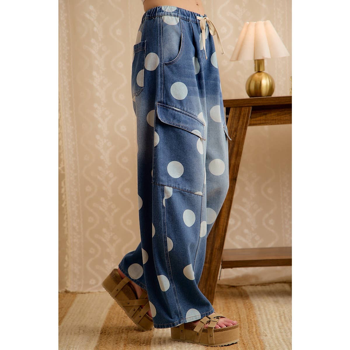 Seeing spots barrel jeans