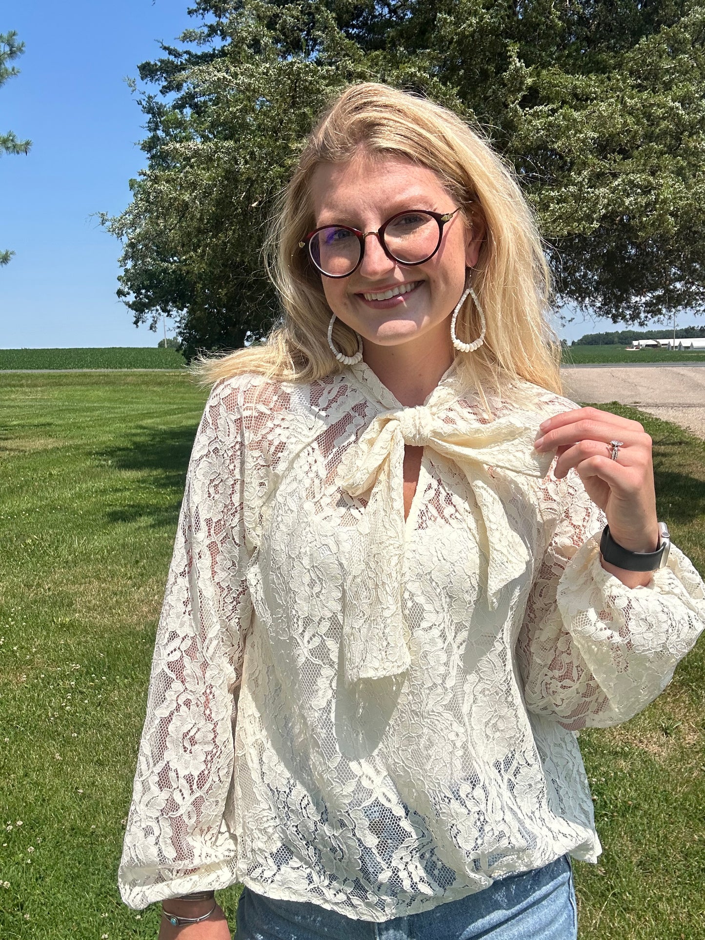 Margaret lace top