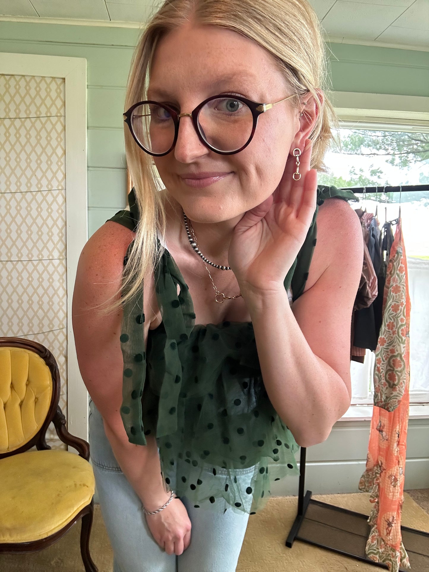 Golden Bit Earrings