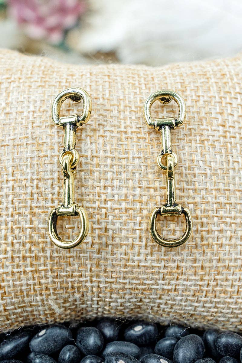 Golden Bit Earrings