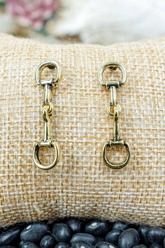 Golden Bit Earrings