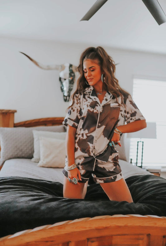 Cowhide pajama set