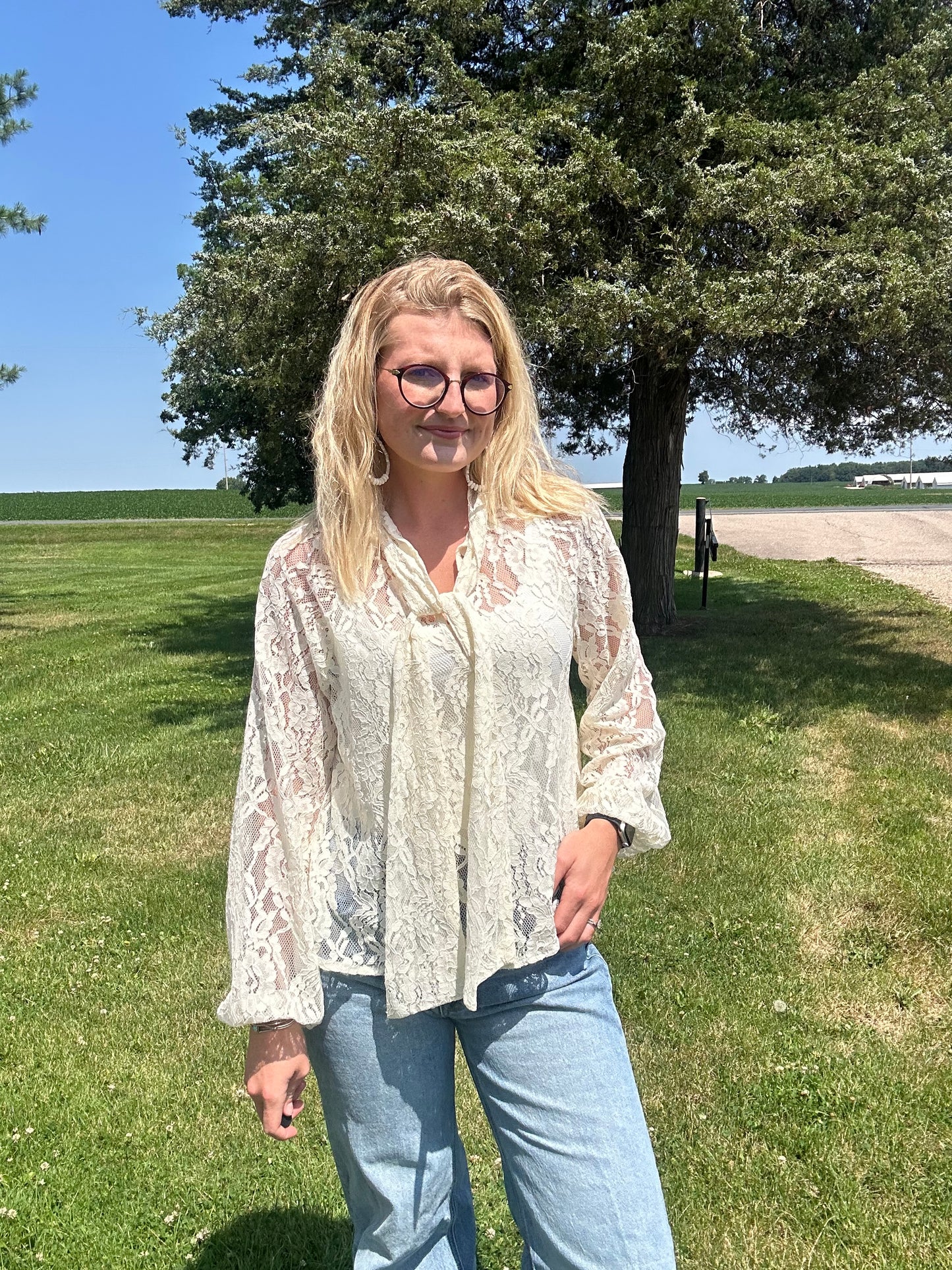 Margaret lace top