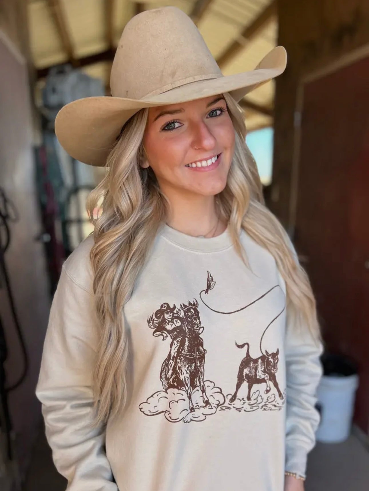 Breakaway babe crewneck
