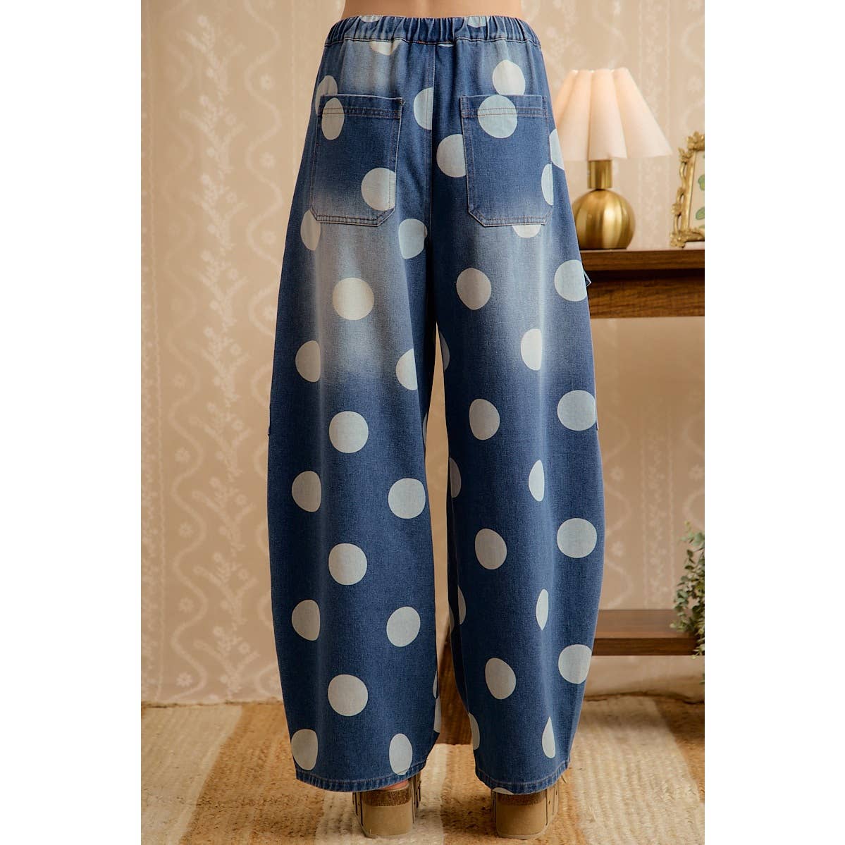 Seeing spots barrel jeans
