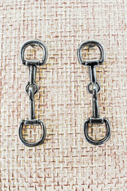 Silver Bit Earrings