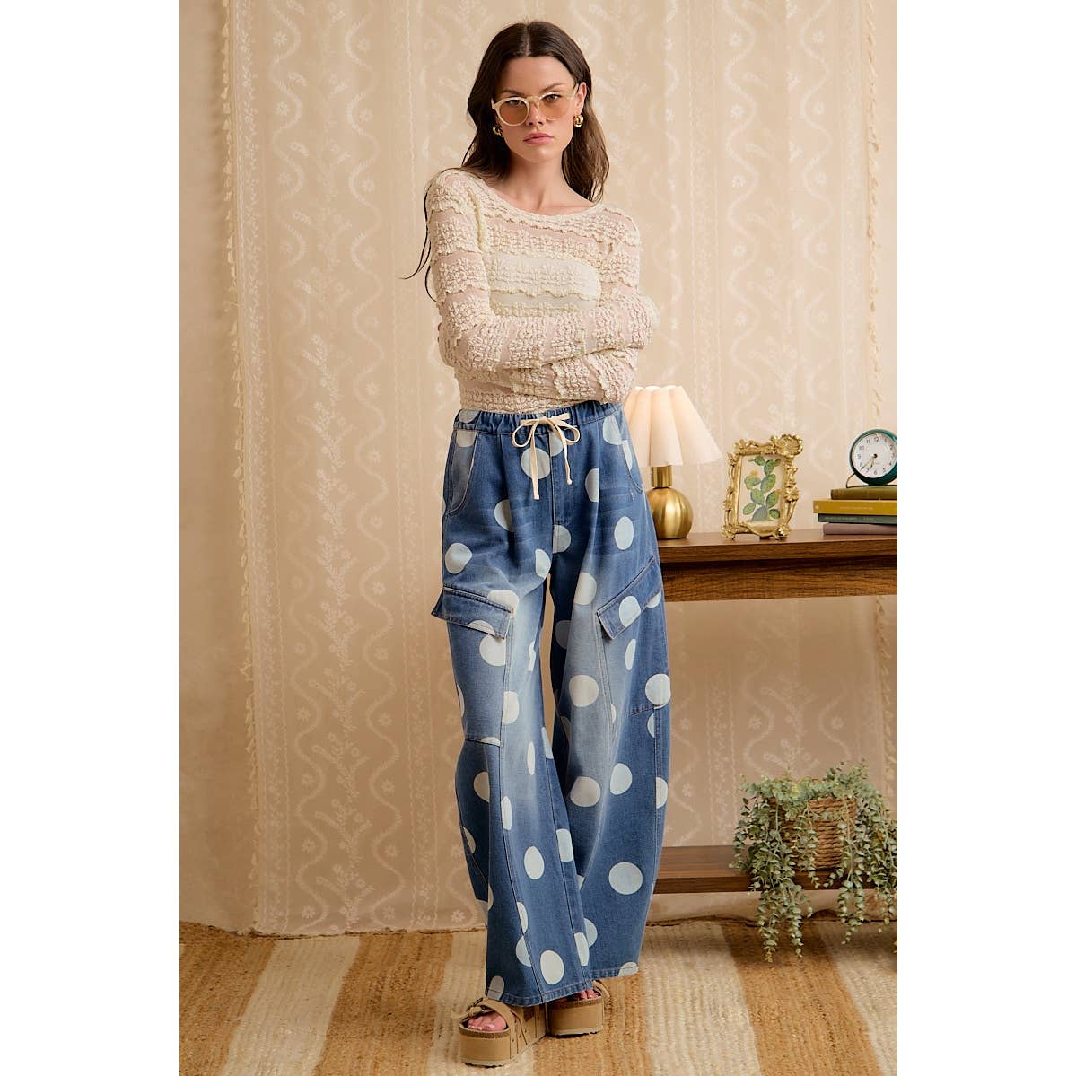 Seeing spots barrel jeans
