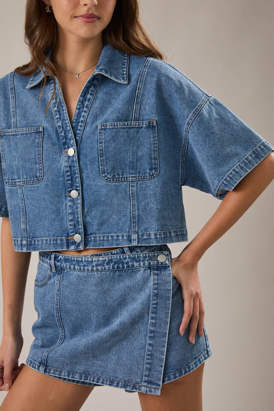 Denim Dan Top