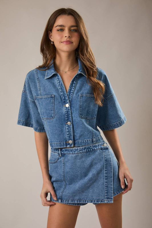 Denim Dan Top