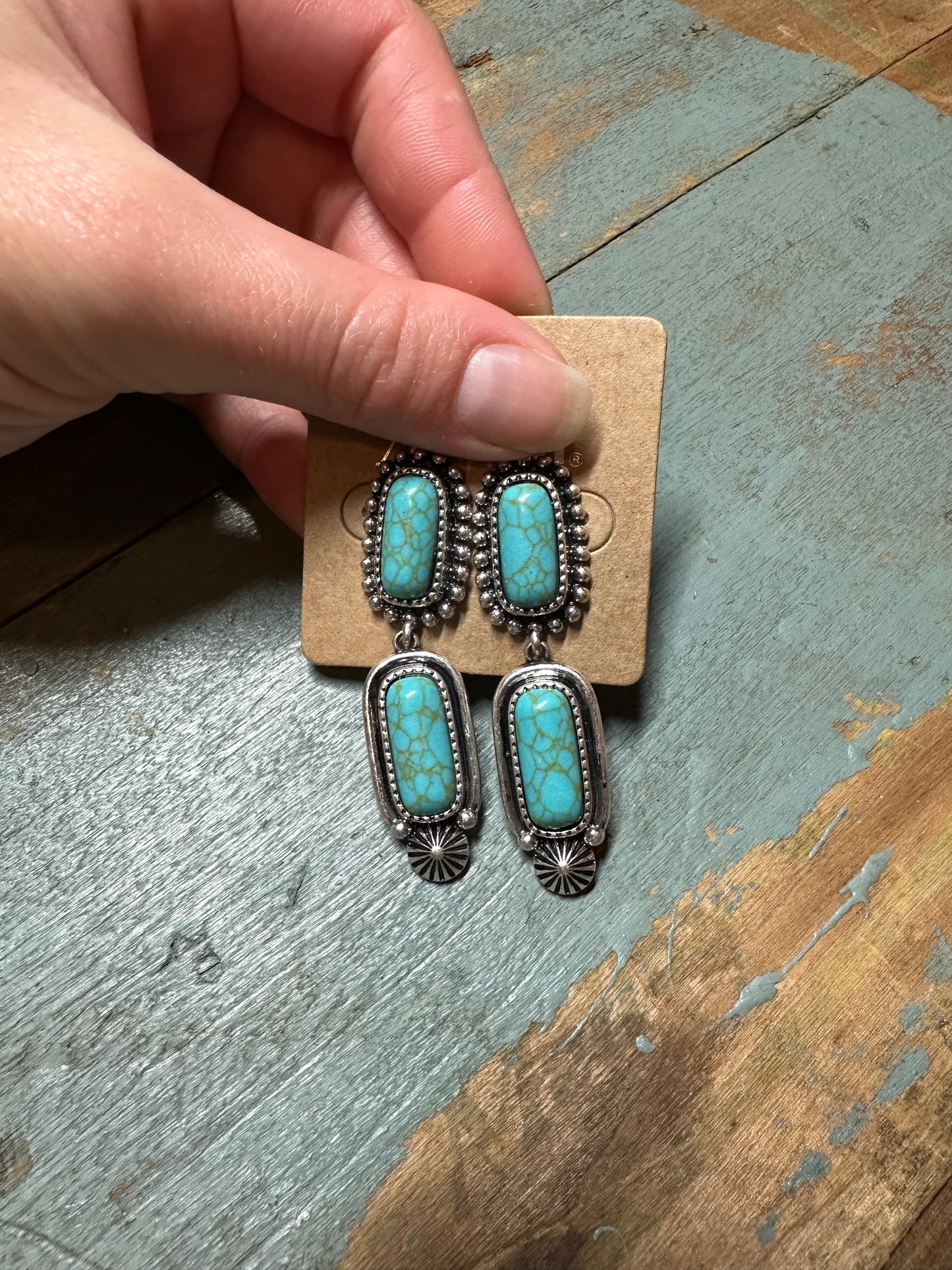 Turquoise drop earrings